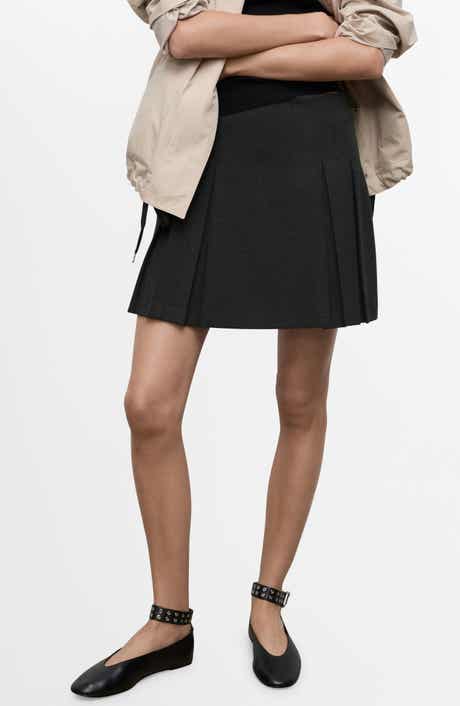 MANGO Pleated Miniskirt