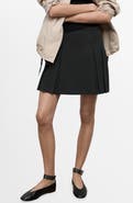 MANGO Pleated Miniskirt