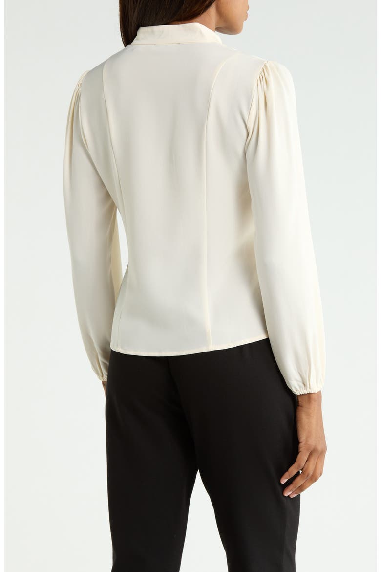 Stand Collar Button Front Shirt, Alternate, color, IVORY
