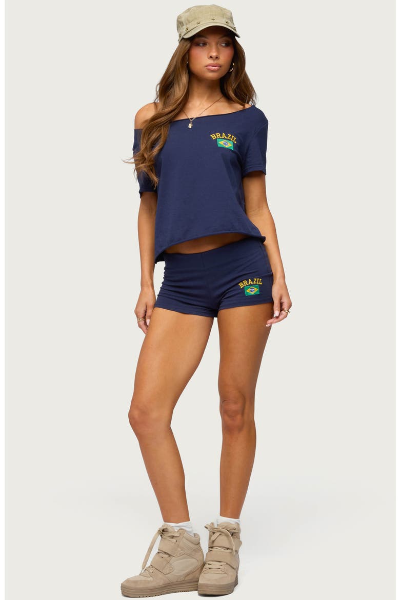 Brazilian Babe Low Rise Micro Shorts, Alternate, color, NAVY