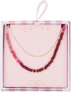 Leith Ombré Beaded Layered Necklace