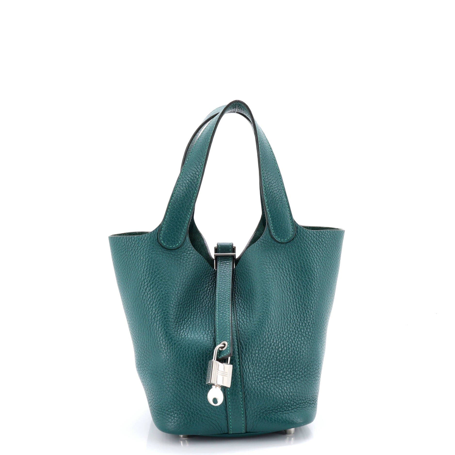 Pre-Owned Hermes Picotin Lock Bag Clemence PM, Main, color, 