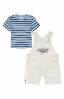 Tommy Hilfiger Stripe T-Shirt & Shortalls Set