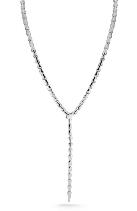Serpent Lariat Necklace