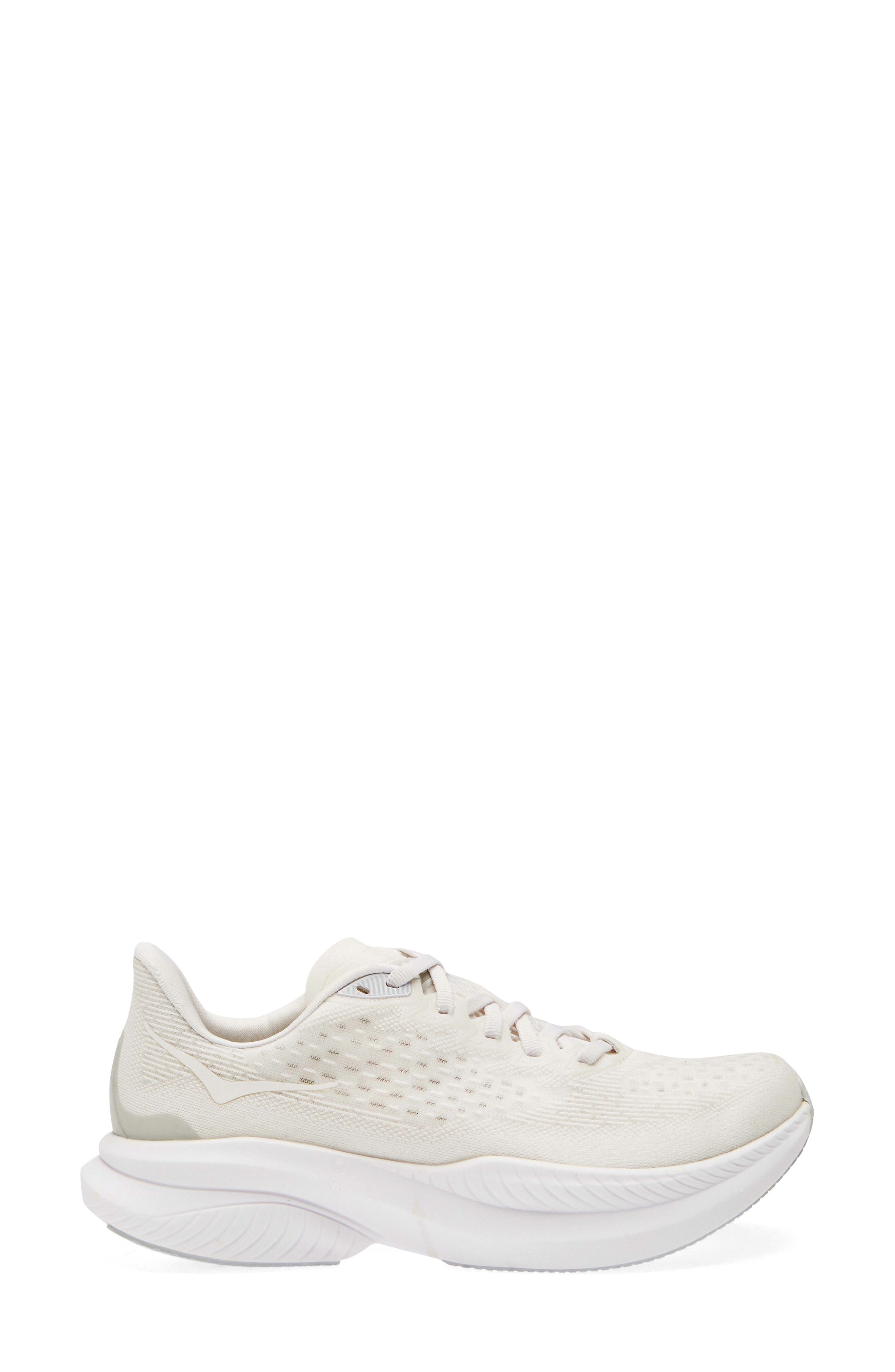 HOKA Mach 6 Running Shoe, Alternate, color, White / White