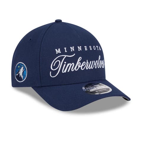 Men's New Era Navy Minnesota Timberwolves 2025 NBA Draft M-Crown A-Frame 9FORTY Adjustable Hat