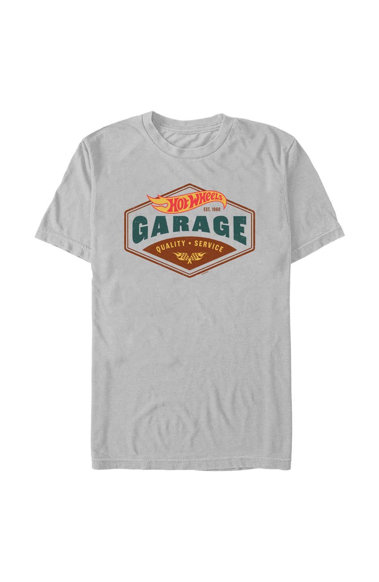 Hot Wheels Men's Hot Wheels Garage Quality Service Graphic T-Shirt, Main, color, Ice Grey