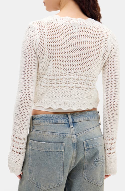 BDG URBAN OUTFITTERS BDG URBAN OUTFITTERS OPEN STITCH TIE FRONT CARDIGAN