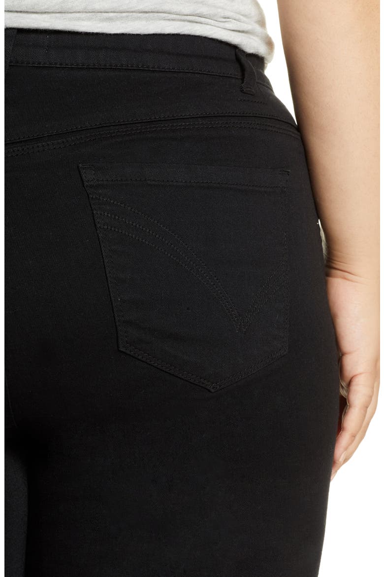 'Ab'Solution Itty Bitty Bootcut Jeans (Nordstrom Exclusive), Alternate, color, BLACK
