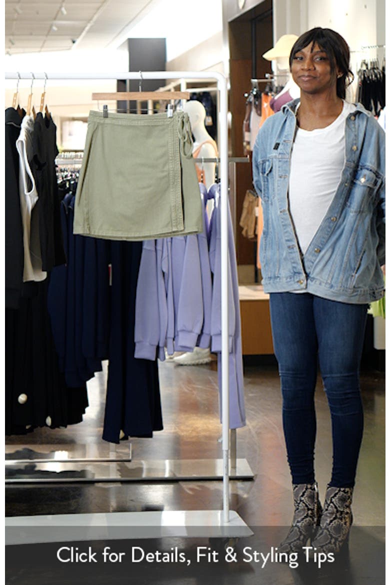 Liza Denim Wrap Miniskirt (Women) | Nordstrom