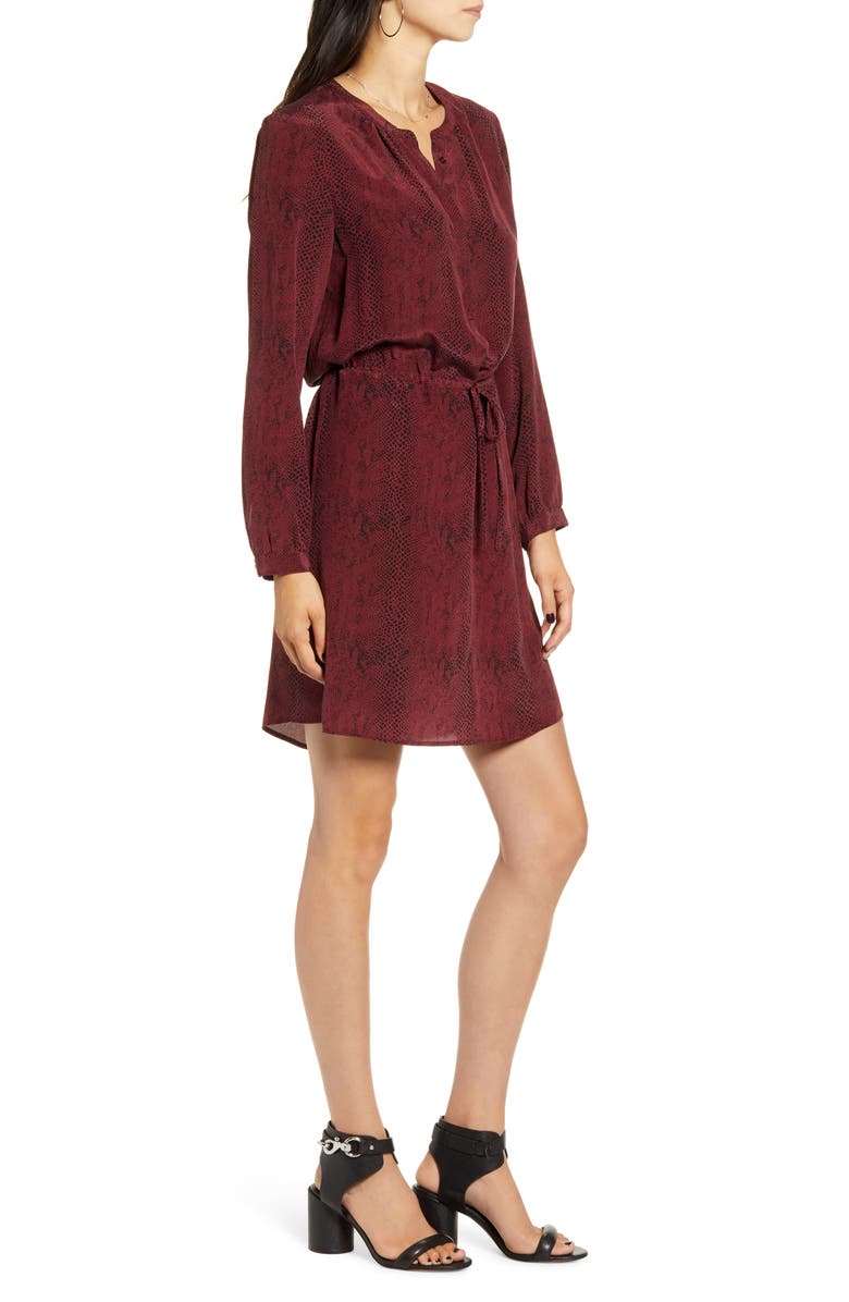 Rails Hana Tie Waist Silk Dress, Alternate, color,