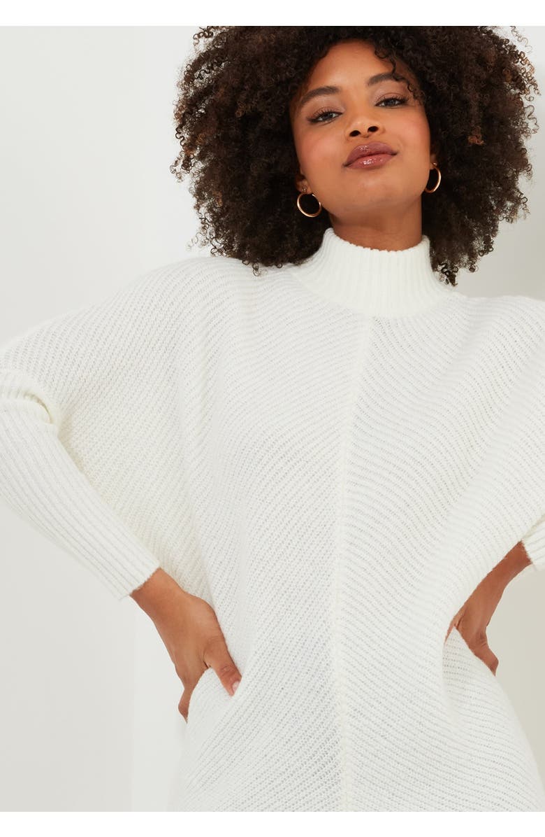 Joe Browns Mockneck Rib Sweater, Alternate, color, Cream