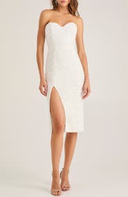 HELSI Sienna Sequin Strapless Cocktail Sheath Dress