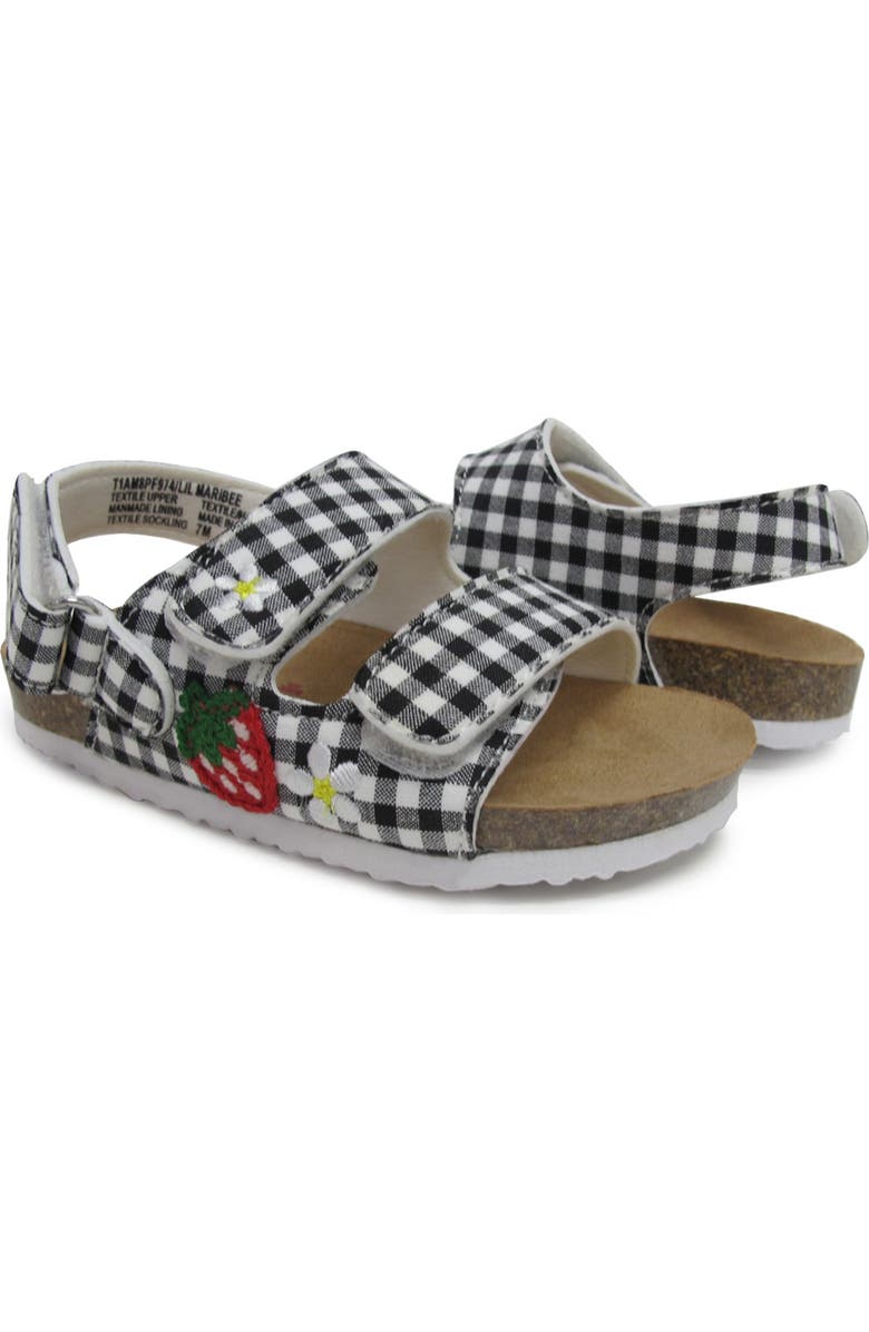 JELLYPOP Kids' Lil' Maribee Sandal, Alternate, color, White / Black