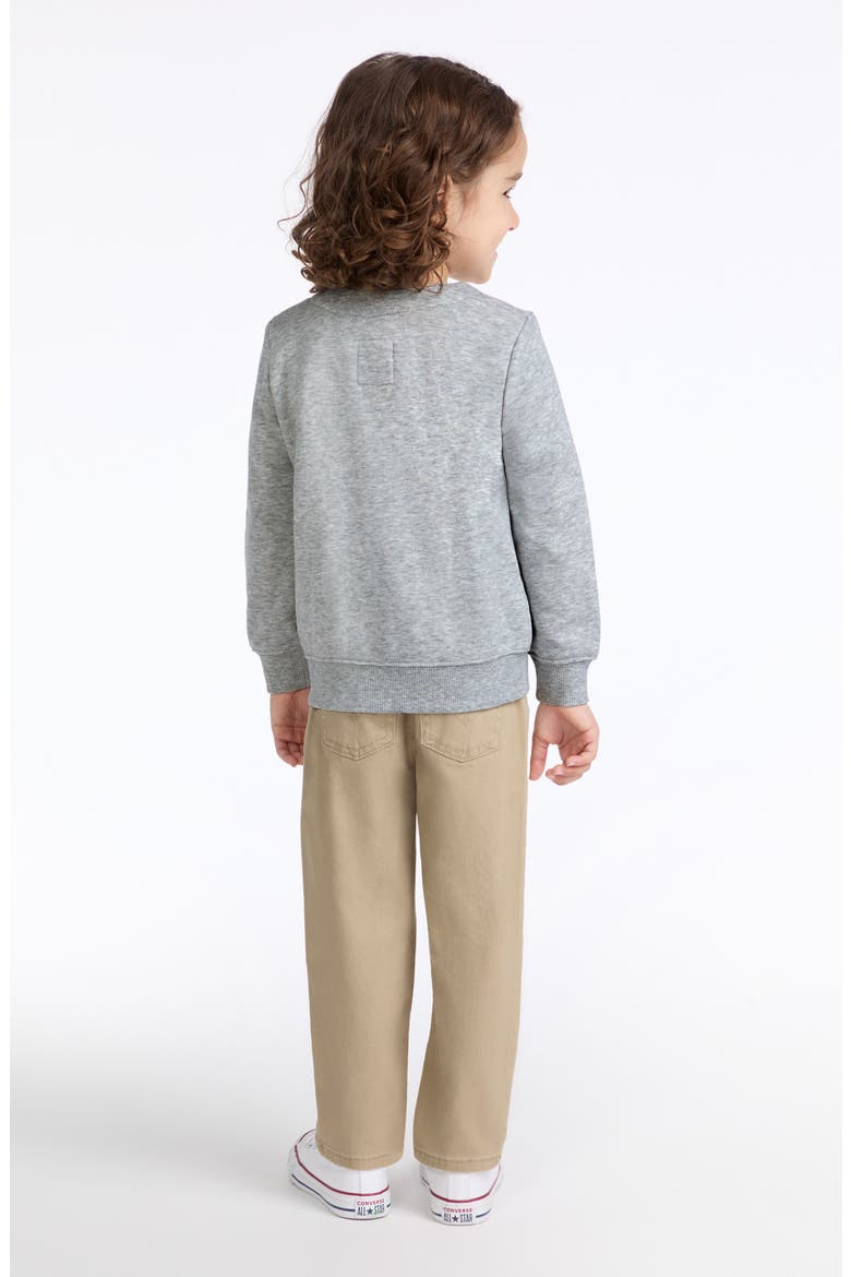 T-Shirt, Cardigan & Pants Set, Alternate, color, LIGHT GREY HEATHER