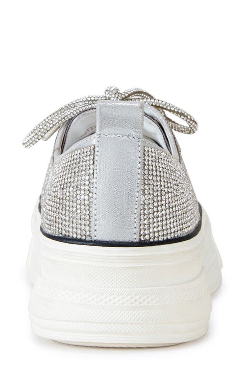 Azalea Wang Revival Platform Sneaker In Silver