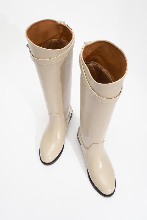Prologue Shoes Yoko Knee High Boot In Neutral