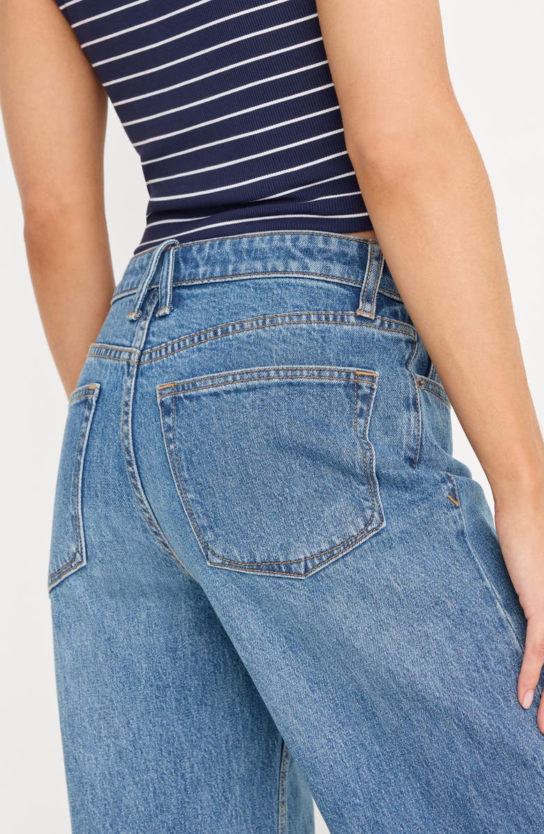 Good American Wide Leg Jeans, Alternate, color, Indigo1237
