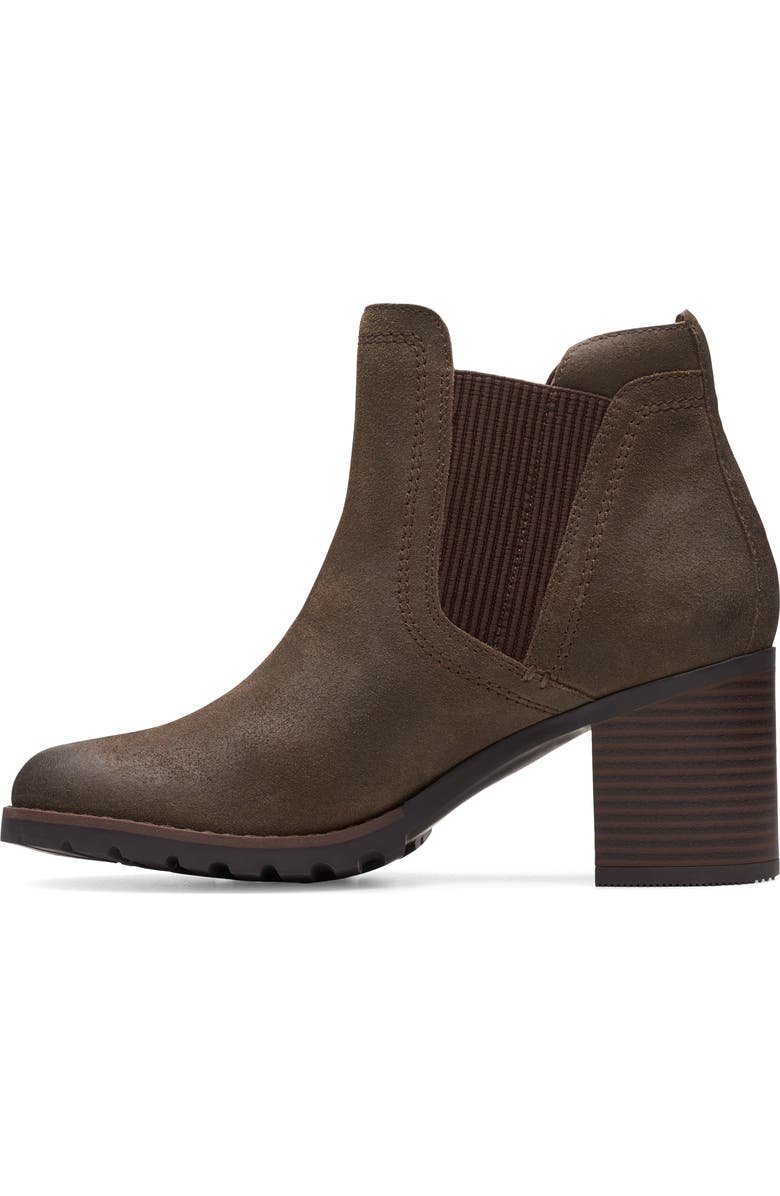 Clarks<sup>®</sup> Leda Up Ankle Bootie, Alternate, color, Dark Olive