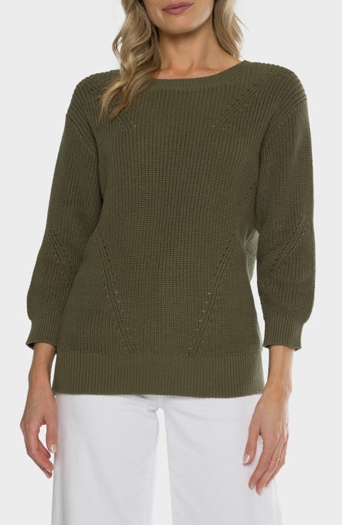 Hancock Cotton Pointelle Sweater