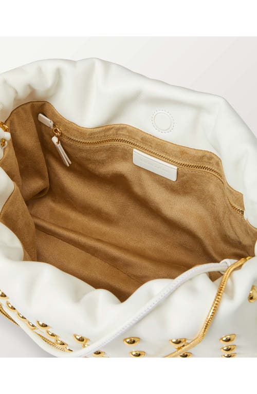 Veronica Beard Small Stash Studded Leather Drawstring Clutch