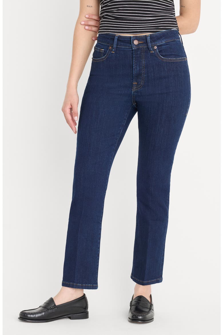 Good Petite High Waist Straight Leg Jeans, Main, color, INDIGO1153