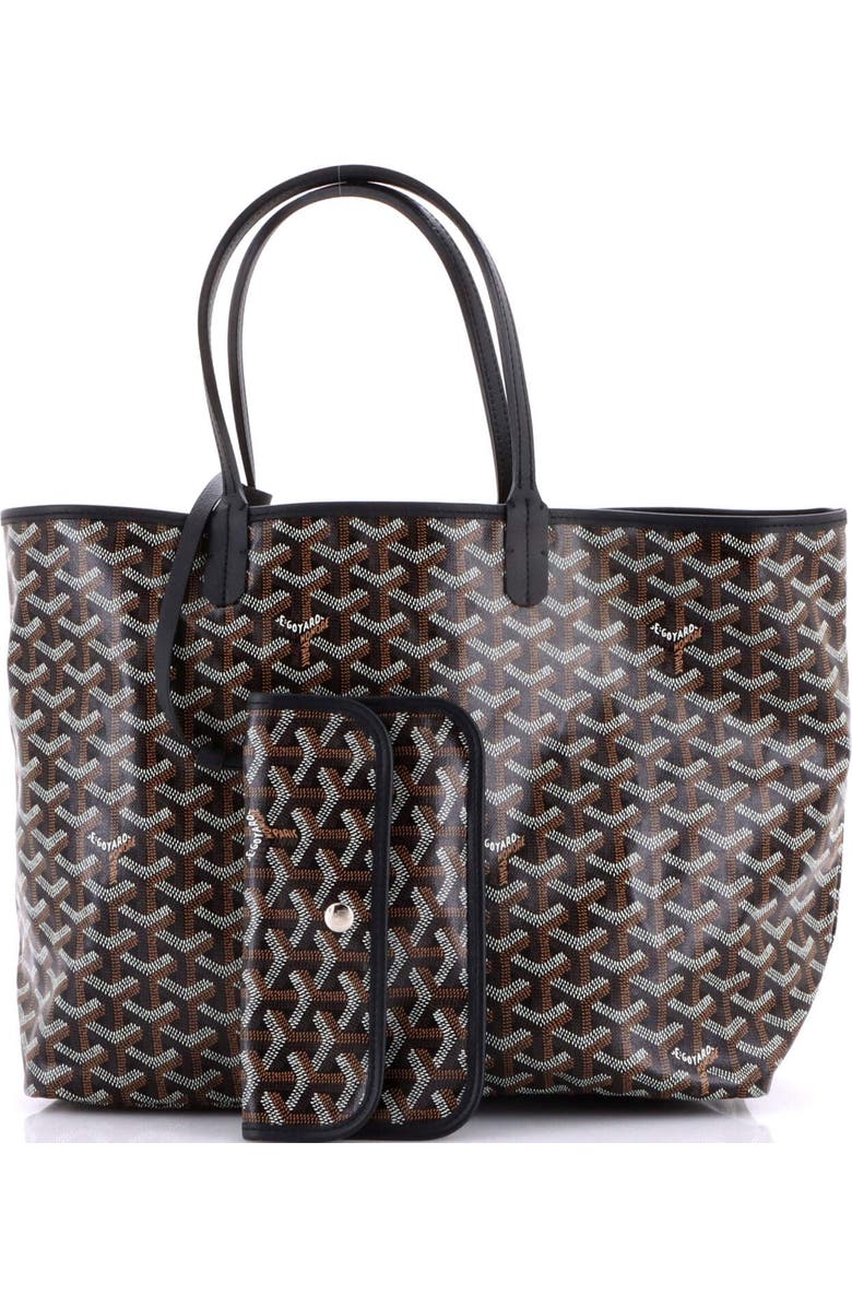 Pre-Owned Goyard Saint Louis Tote Coated Canvas PM, Alternate, color, Black