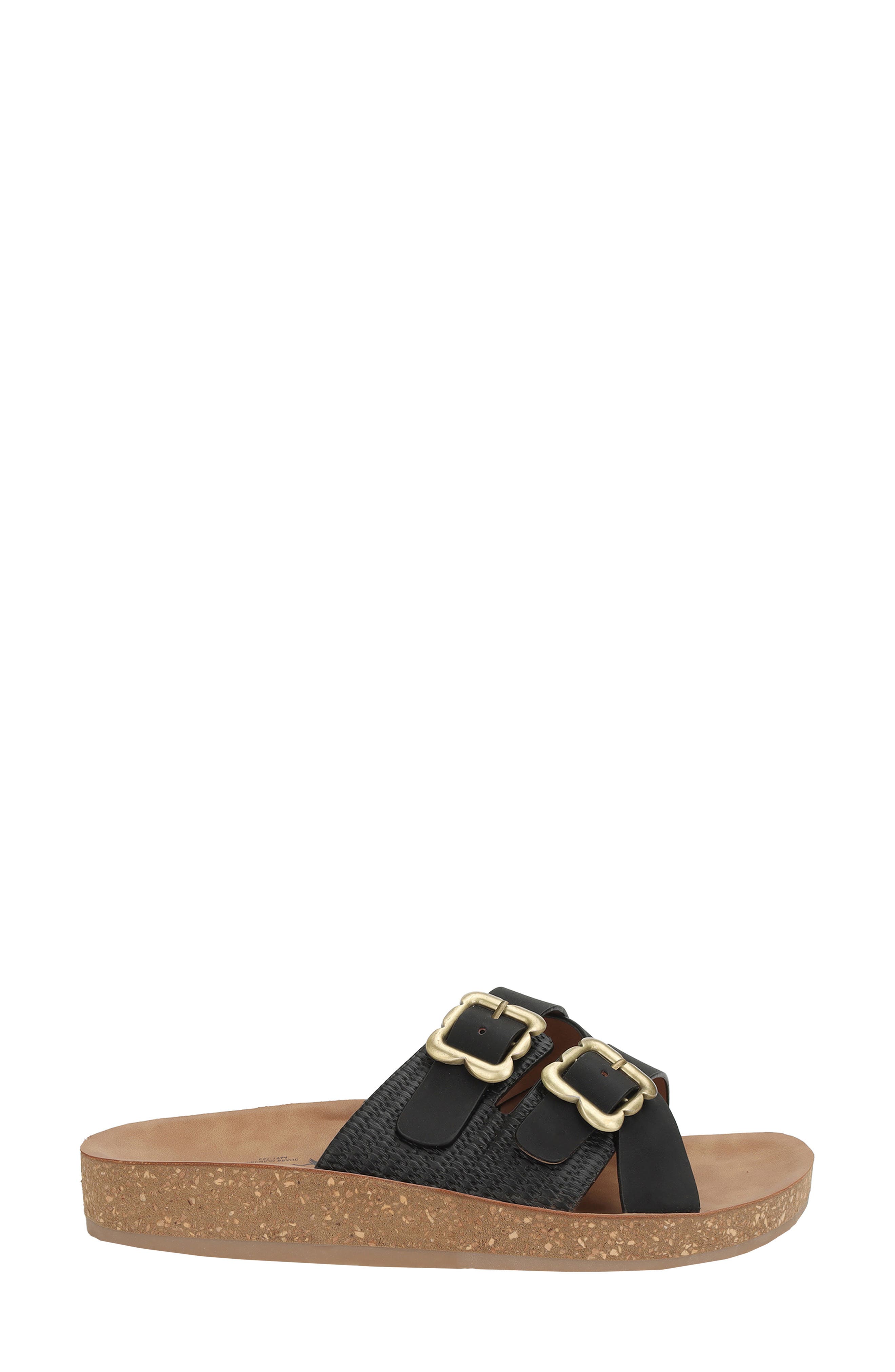 Seven7 Double Strap Sandal, Alternate, color, Black