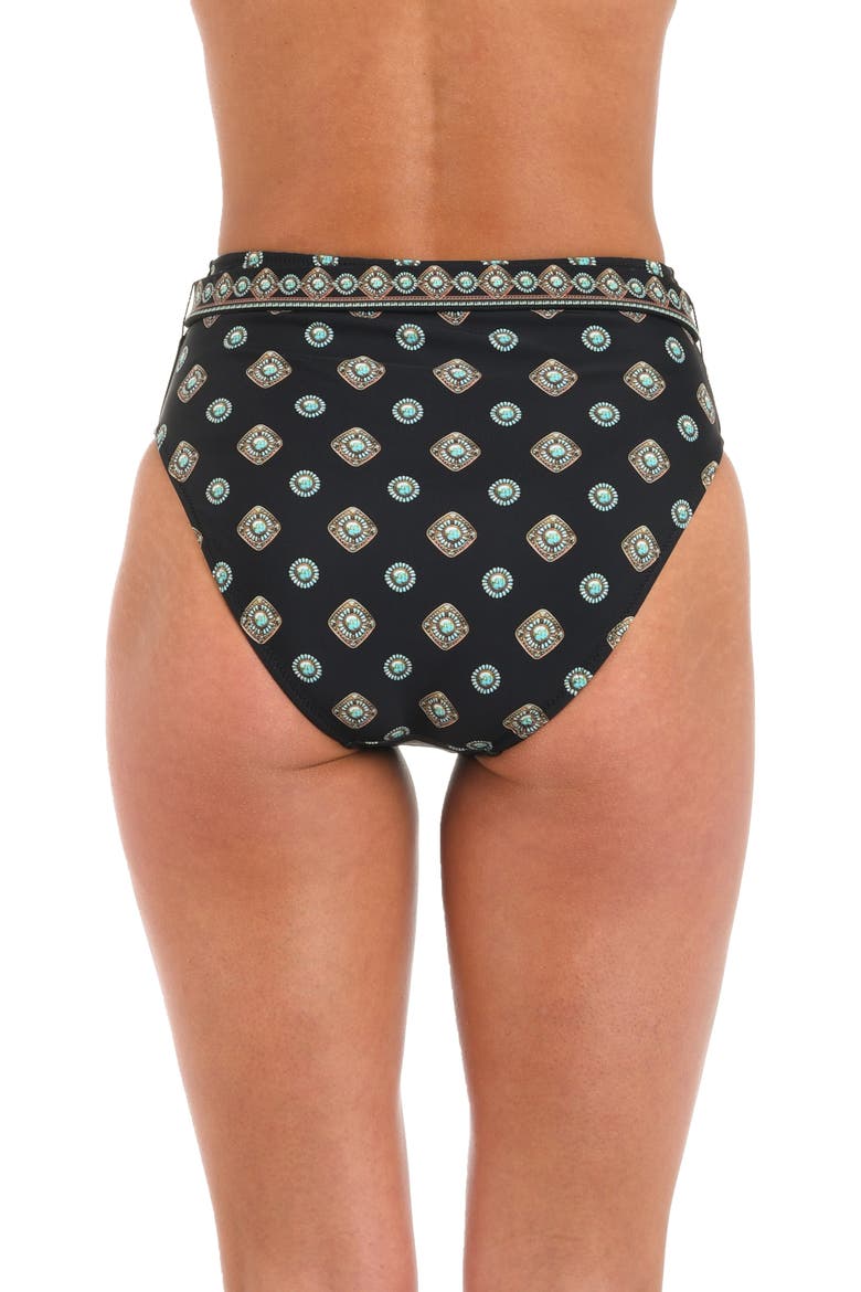 Vanessa Southwestern Bikini Bottoms, Alternate, color, BLACK