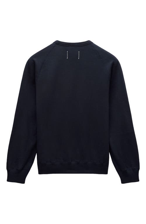 Reigning Champ Midweight Terry Standard Crewneck Sweatshirt In Blue