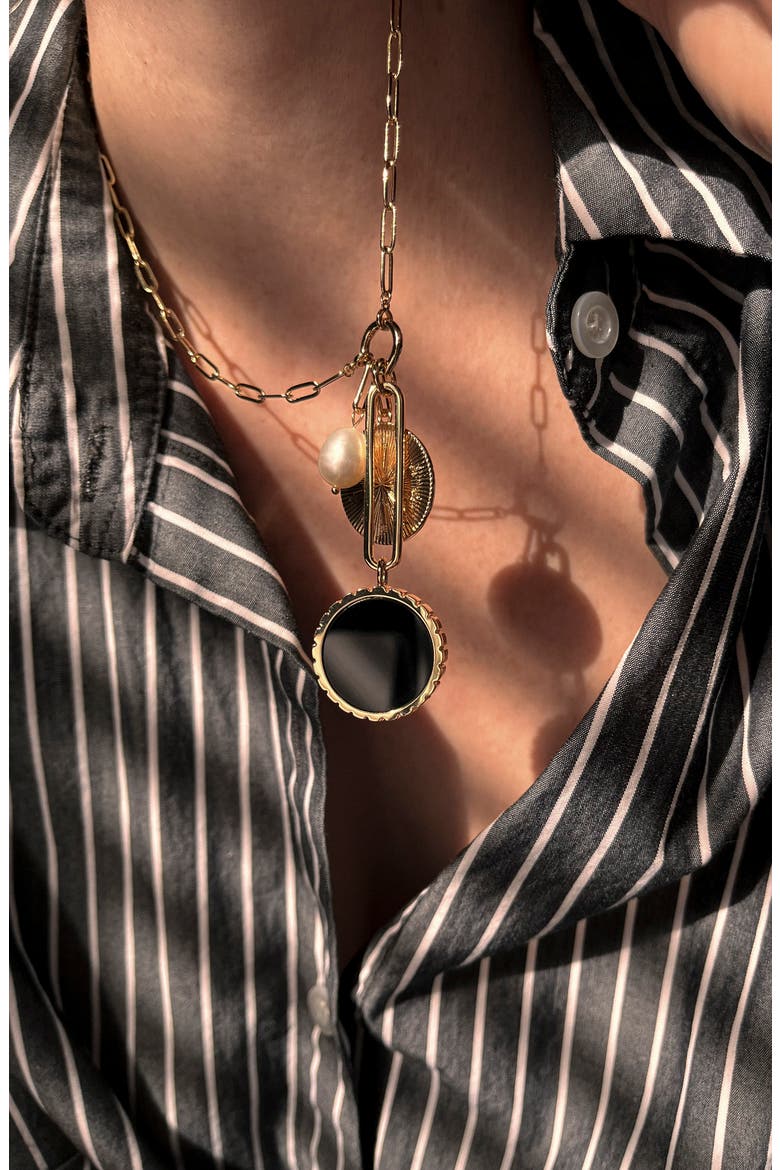 Solario Necklace, Alternate, color, ONYX