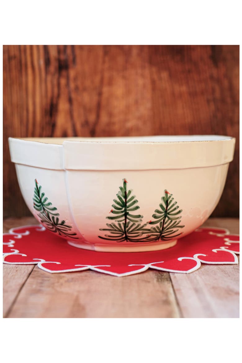Lastra Holiday Centerpiece Bowl, Alternate, color, GREEN