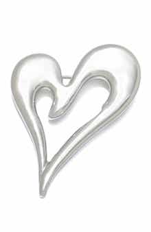Puffed Heart Outline Pin