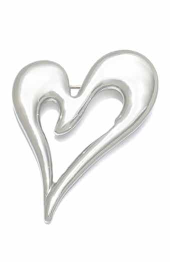 Puffed Heart Outline Pin