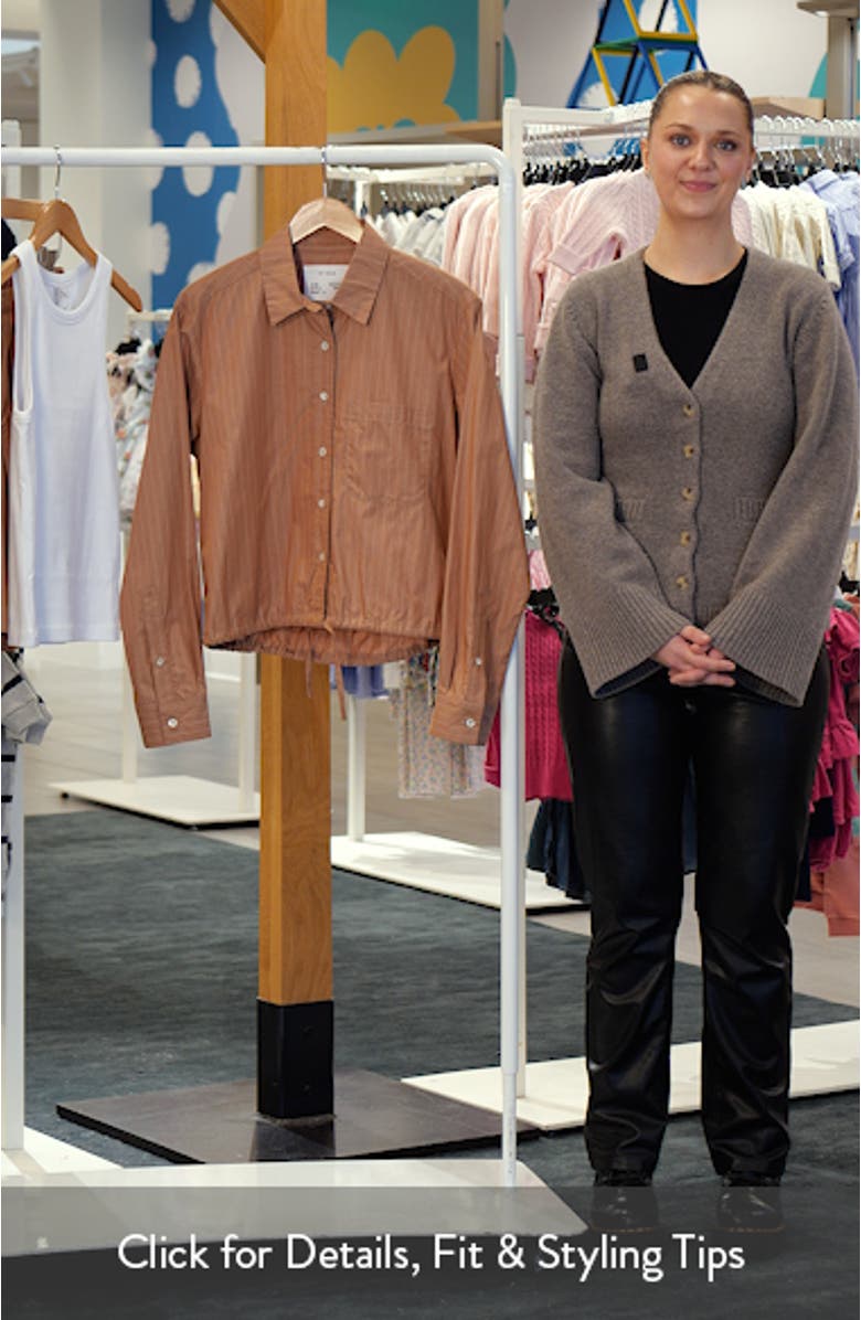 Cinch Waist Button-Up Shirt, sales video thumbnail