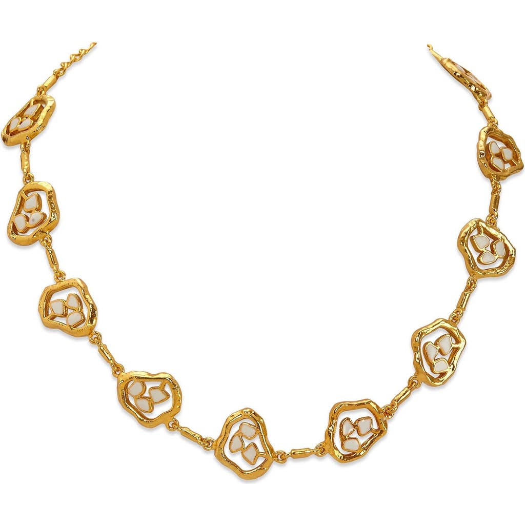 Dhwani Bhansal Terra Choker In Gold Plated