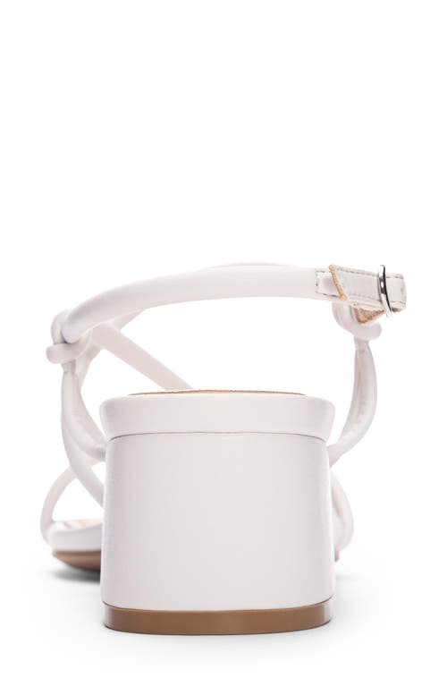 Cl By Laundry Lighten Smooth Block Heel Sandal In White