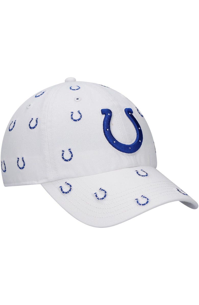 '47 Women's '47 White Indianapolis Colts Confetti Clean Up Adjustable Hat, Alternate, color, White