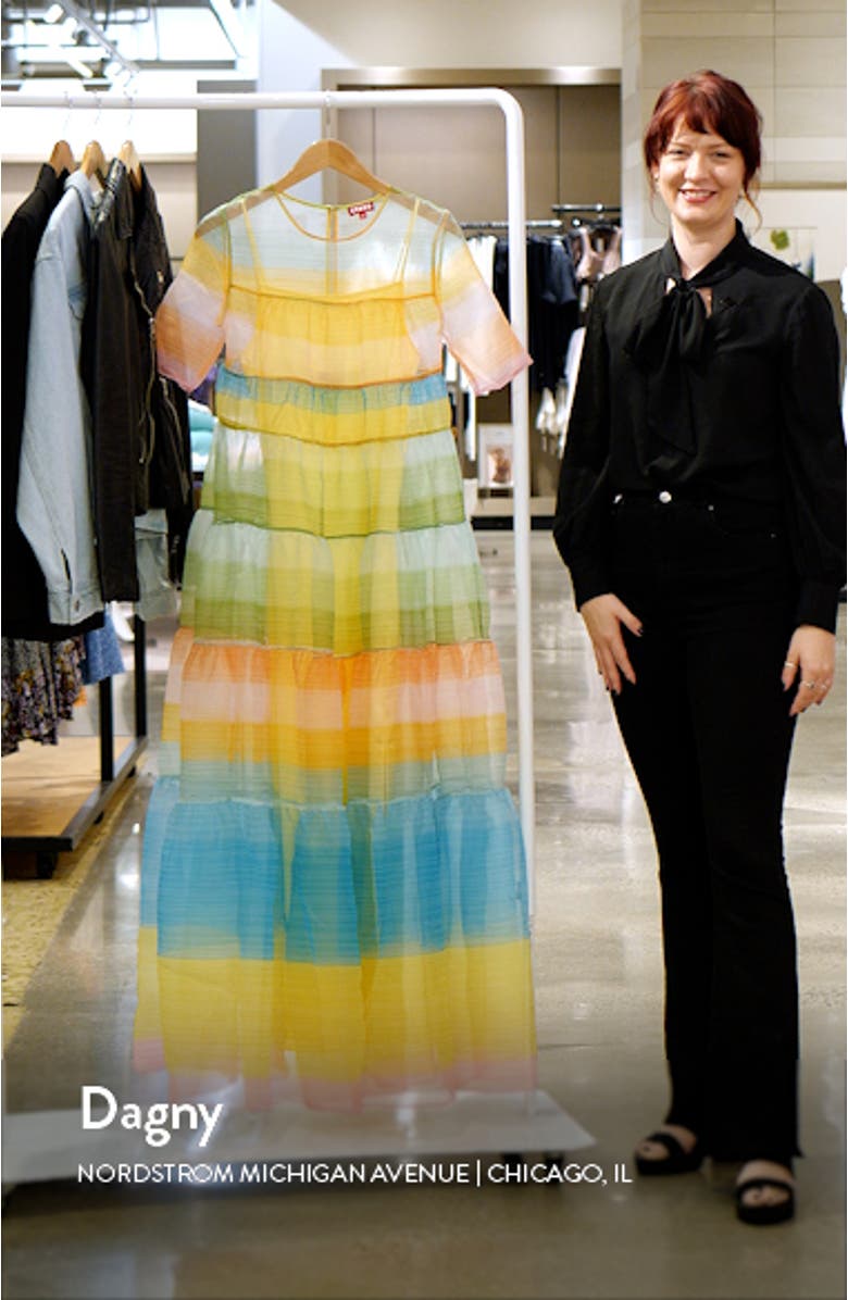 Hyacinth Organza A-Line Dress, sales video thumbnail