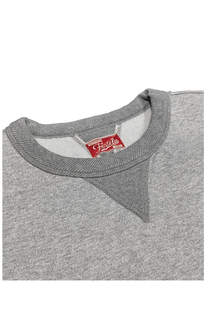 Vintage Inspired Crew Neck Sweatshirt, Alternate, color, Melange Grey