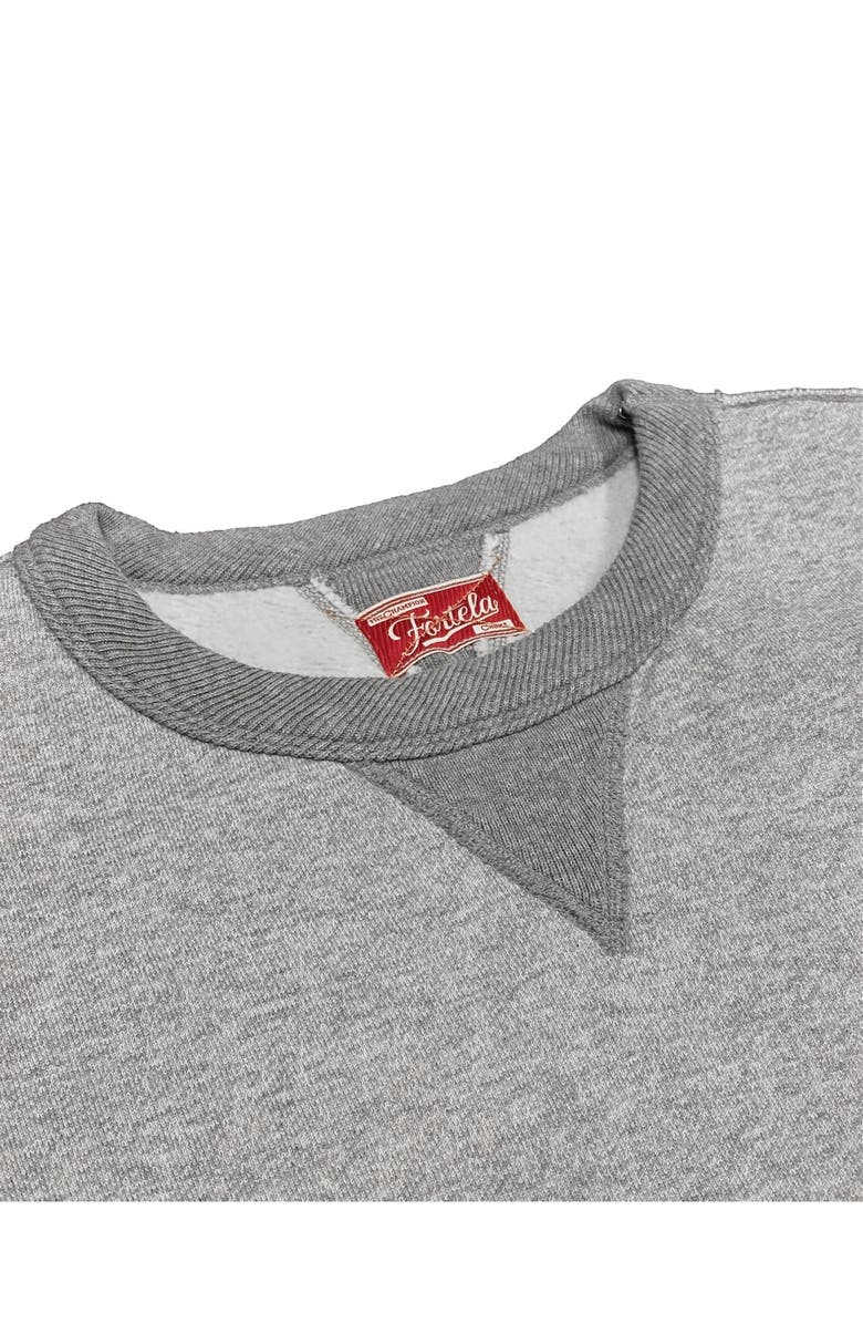 Fortela Vintage Inspired Crew Neck Sweatshirt, Alternate, color, Melange Grey