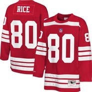 Mitchell & Ness Youth Mitchell & Ness Jerry Rice Scarlet San Francisco 49ers Hockey Fashion Jersey