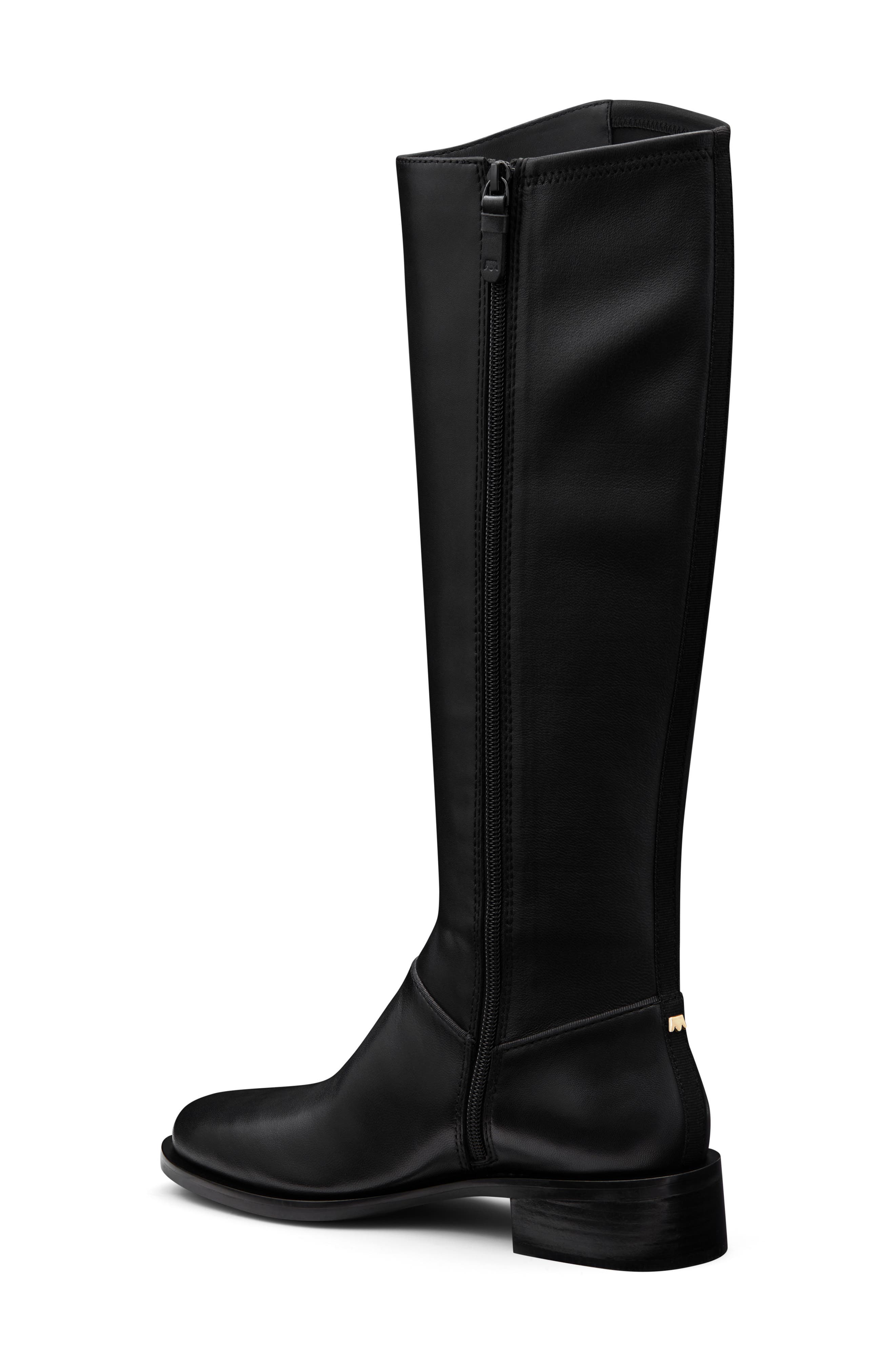 Women's The Starling Loafer Tall Boot Suede, Alternate, color, BLACK SUEDE