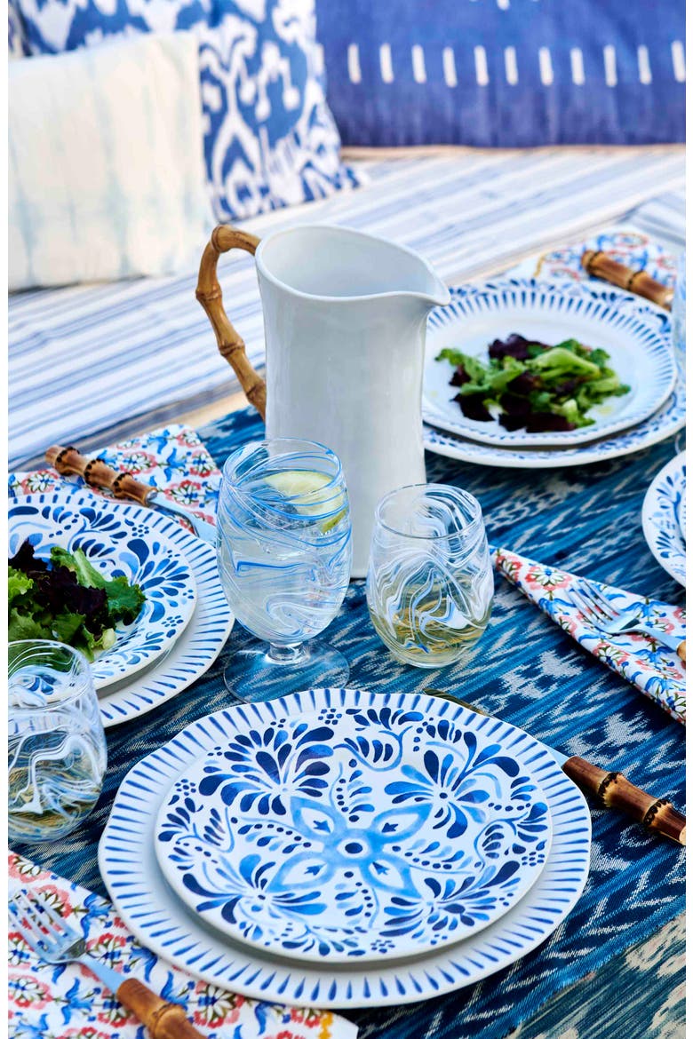 Iberian Dessert/Salad Plate, Alternate, color, INDIGO
