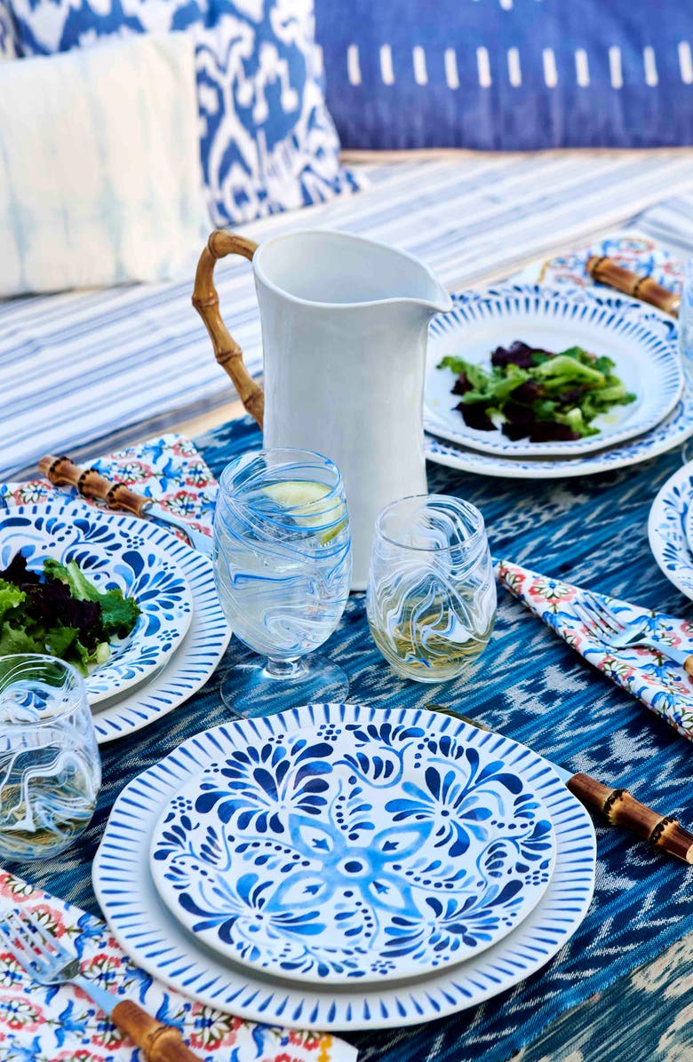 Juliska Wanderlust Collection - Iberian Journey Ceramic Salad/Dessert Plate, Alternate, color, Indigo