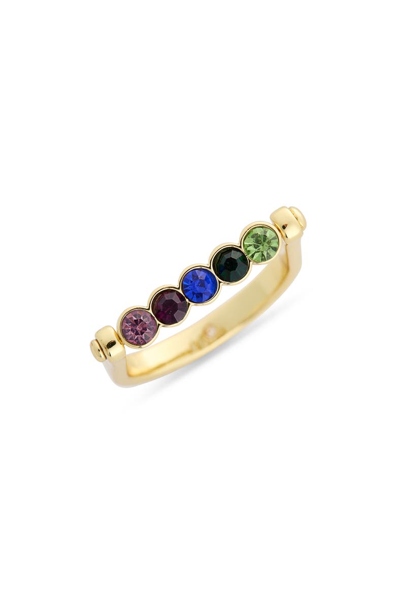 Twisting Stone Ring, Main, color, RAINBOW/ GOLD