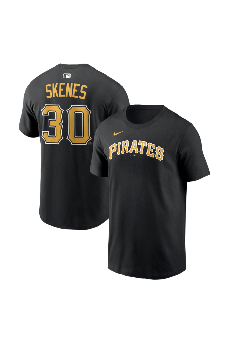 Men's Nike Paul Skenes Black Pittsburgh Pirates Home Name & Number T-Shirt, Main, color, Black