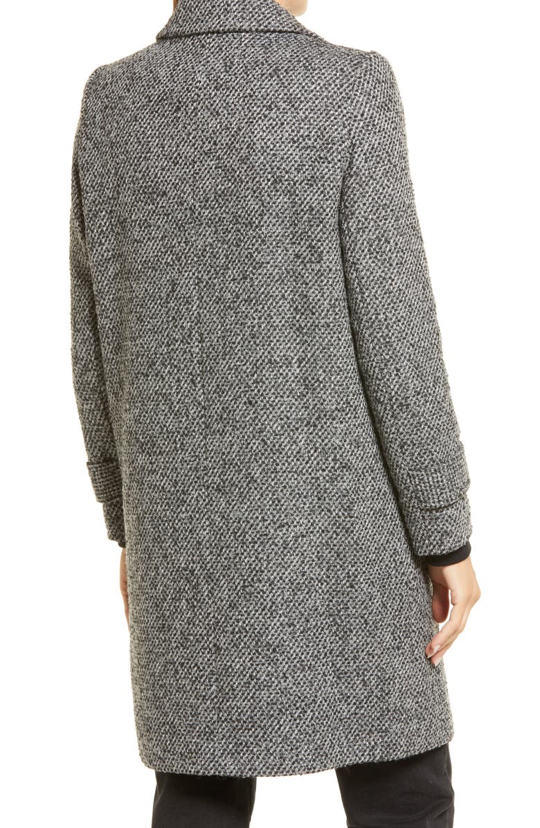 Sam Edelman Notch Collar Tweed Coat, Alternate, color,