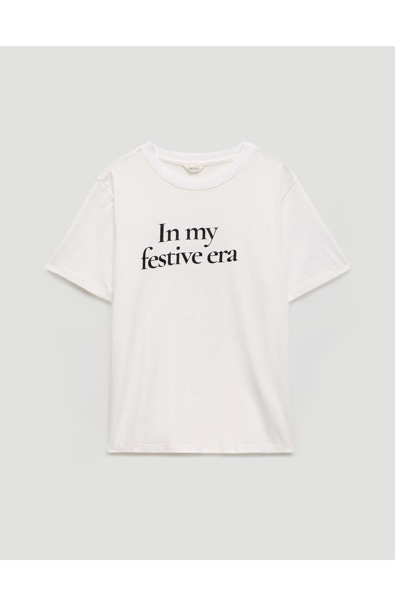 Hush In My Festive Era Graphic T-Shirt, Alternate, color, Ecru