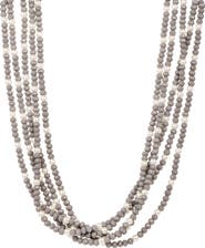 SAACHI Crosby Crystal & Pearl Multistrand Necklace